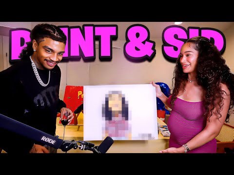 PAINT & SIP DATE WITH MY GIRLFRIEND! 😍❤️