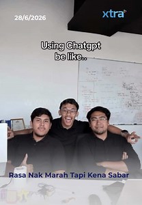 Last-last dah habis limit, kena tunggu esok pula😂 #fyp #xtra #chatgpt #tukar #sabar Sumber: himpunanbahanlawak P/s: Video ini bukan milik XTRA dan kredit telah diberikan kepada pemilik asal. Jika anda ingin kami menurunkan video tersebut, sila hantarkan DM kepada kami dengan segera. Terima kasih!