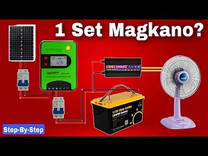 Simple Solar Setup 100ah 12v battery for Beginners