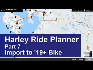 Harley Ride Planner Part 7 – Importing to 2019 Bike