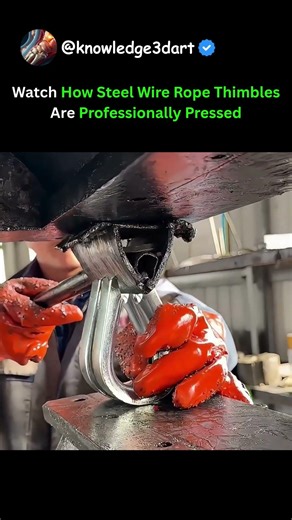 Watch How Steel Wire Rope Thimbles Are Professionally Pressed