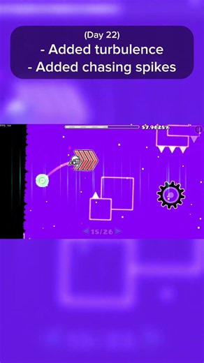 Day 22 of building my gameplay mechanic demon level // JadeyIE #geometrydashplayer #robtop