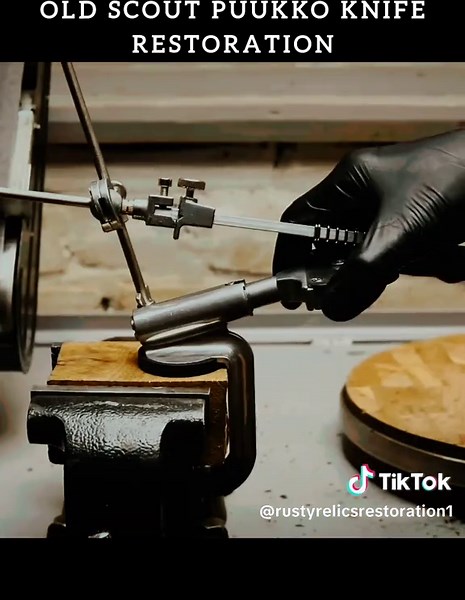 Old Scout Puukko Knife Restoration #kniferestoration #scoutknife #puukkokniferestoration #restorationvideo #repair #restorationprojects #rusty #restoration #asmr #foryou #expairment #oldisgold #antique #asmrvideo #usa #asmrsounds #asmrtiktoks #english #usatiktok