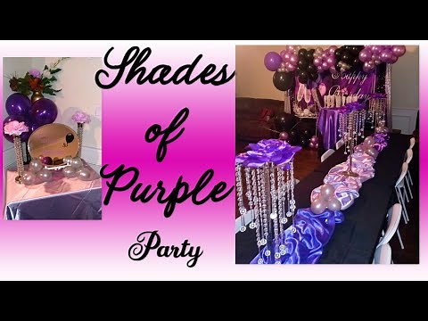Decorate with me | SHADES OF PURPLE PARTY