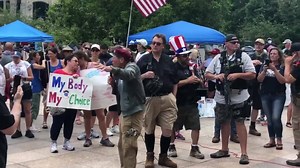 18K views · 302 reactions | A crowd of protesters, some armed, gathered outside the Ohio State Capitol in Columbus Saturday to demonstrate against mask mandates amid COVID-19. fox6now.com/tag/coronavirus Credit: @OliveStonMata via Storyful | FOX6 News Milwaukee | Facebook