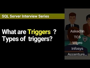 What are Triggers and types of triggers?