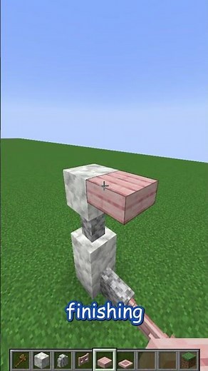 how to build an EASY CHERRY fence using Calcite and Diorite in minecraft!! update 1.21 #shorts