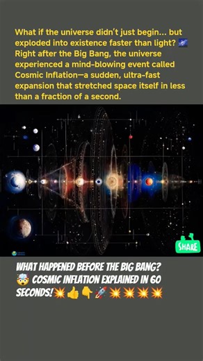 What Happened Before the Big Bang? 🤯 Cosmic Inflation Explained in 60 Seconds!