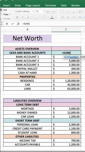 Ultimate Net Worth Tracker Spreadsheet #networth #networthtracker #networthgoals