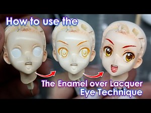 Solving the Mystery of the Enamel Over Lacquer Eye Technique! 👀 | Garage kit Tutorial