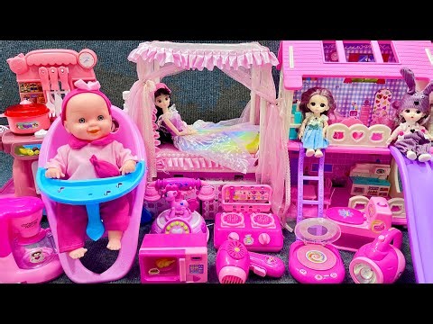 12 Minutes Satisfying with Unboxing Barbie Dream House Collection Review Toys｜ASMR