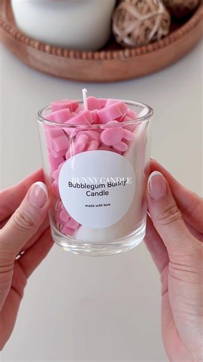 DIY Pink Bunny Candle Making ASMR