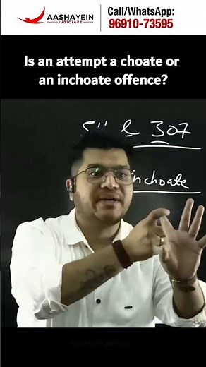 Choate vs Inchoate: Attempt Kya Hota Hai? 🤯⚖️ #niteshsirjudiciary #bns2023