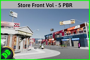 Store Front Vol - 5 PBR | 3D Environments | Unity Asset Store