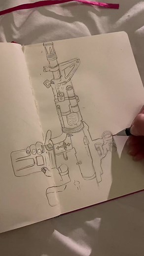 Realistic Fake Gun Drawing | Art Sketching