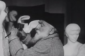 Rare Film of Sculptor Auguste Rodin Working at His Studio in Paris (1915)