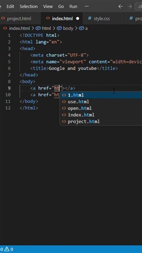 Using anchor tag, create youtube hyperlink and open youtube#coding#youtube#@PyCoding-el #shorts