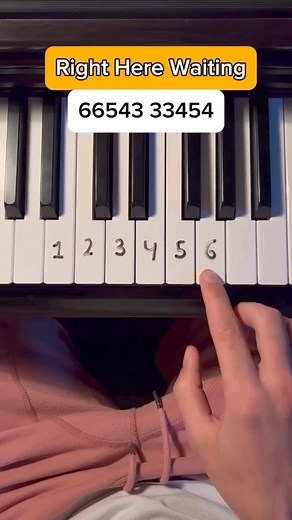 70K views · 973 reactions | Right Here Waiting  #piano #tutorial #pianomusic #pianolessons | Keys Tutorials | Facebook