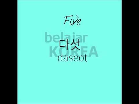 Pronounce Native Korean Numbers : 1-10