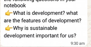 What is development? What are the features of development?Why... | Filo