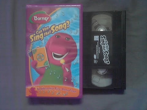 Barney: Can You Sing That Song? 2005 VHS