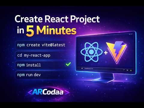 Create a React Project with Vite in 5 Minutes ⚡ | Beginner Tutorial