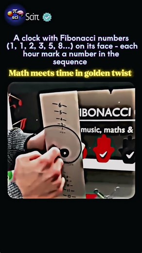 clock in Fibonacci pattern #clock #golden #ratio