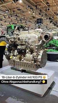 John Deere's 18-liter production engine with up to 920 hp! 🤯