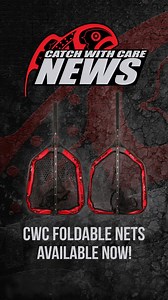 3.8K views · 16 reactions | The CWC Foldable Boat and Bank nets is the latest generation of landing nets from Catch with Care. The foldable frame together with the telescopic shaft helps the angler to store the net comfortably when not in use. Equipped with soft rubber mesh to ensure responsible catch and release fishing. Check them out in your local tackle shop! #catchwithcare | Catch With Care | Facebook