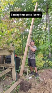 25K views · 437 reactions | How to set a fence post WITHOUT concrete....