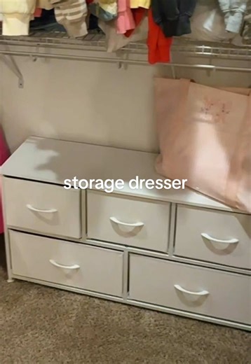 Affordable Closet Organization with a 5 Drawer Dresser