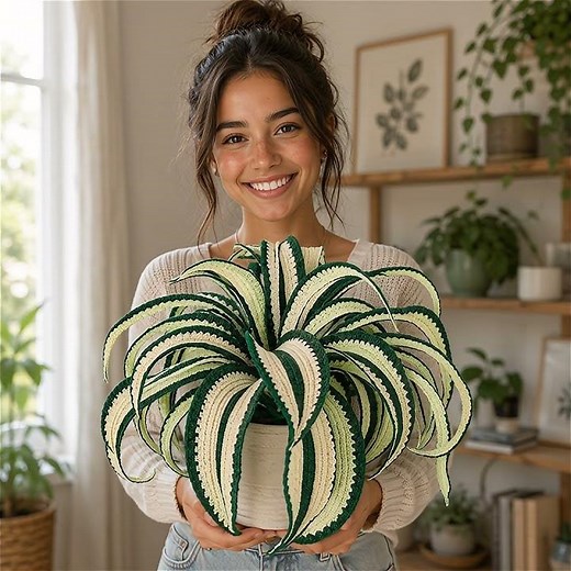 Crochet Spider Plant Pattern PDF | Realistic Crochet Houseplant Tutorial | DIY Plant Decor