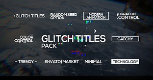 Dynamic Glitch Text Transitions and Titles
