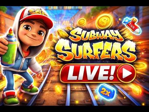 Subway Surfers Live 🔴| 5Cr score target | 2 Lakh Coin Target #subwaysurferslive #viralshorts #shorts