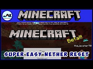 🔥 Minecraft Bedrock Super Simple Nether Reset to GET the NEW Nether! 🔥