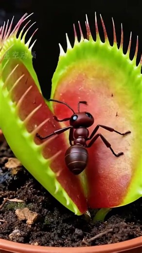 The ultimate battle between the Venus flytrap and insects! #Power Level Comparison #animation