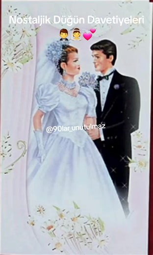 90'lar Unutulmaz - Nostaljik Düğün Davetiyeleri