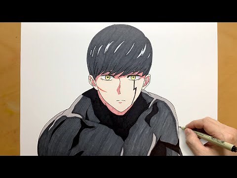 How to Draw Mash from Mashle Magic and Muscles | step by step | draw anime