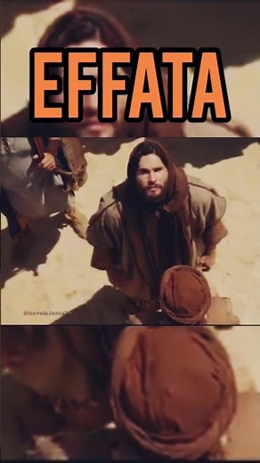 how Jesus healed the deaf and mute #effata #effata #healing #jesus #shorts #viral #spirituality