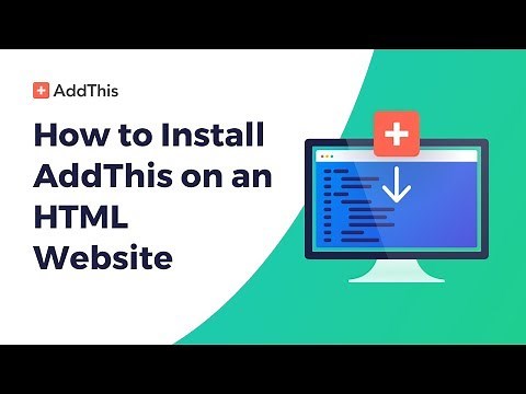 How to Install AddThis on an HTML Site