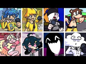 Jump In but Every Opponent's Turn a Different Character Sings (FNF Jump In but Everyone Sings It)