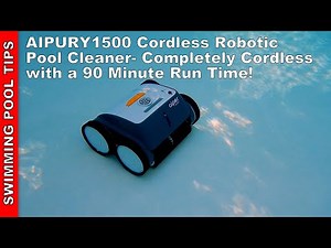 Aiper AIPURY1500 Cordless Robotic Pool Cleaner 90 min Runtime- Cleaner Floor, Walls and Waterline