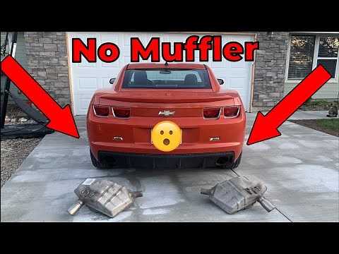 What a v6 Camaro sounds like without mufflers! (REALLY LOUD)