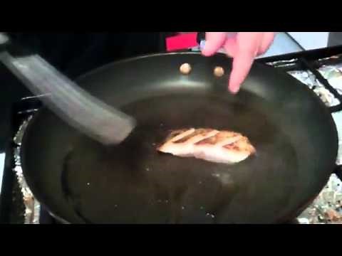 Pan seared grouper with crispy skin