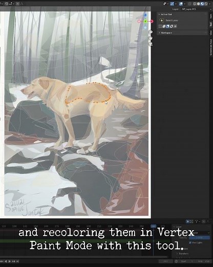 grease pencil quick tip: Vertex paint mode, replace tool