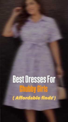 Best Dresses For Chubby Girls ✨💖 | Flattering Outfit Ideas #shorts