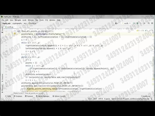 2025.12.30 【Prototype Project】椭圆曲线密码学 Python 查找曲线上的所有点