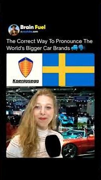 Correct Pronunciation of Big Car Brands ✨️😲
