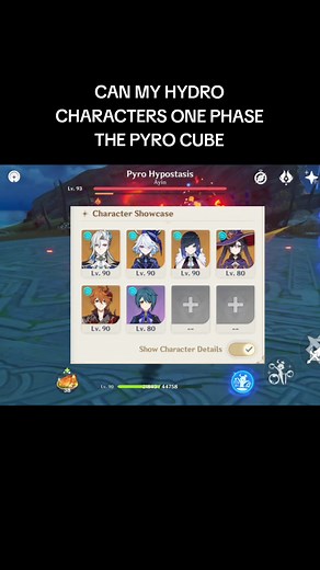 Hydro Characters Vs. Pyro Cube Showcase