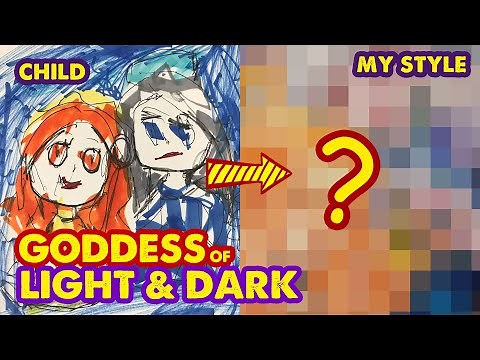 How To Redraw My Little Fan Painting | Goddesses of Light and Dark | Huta Chan